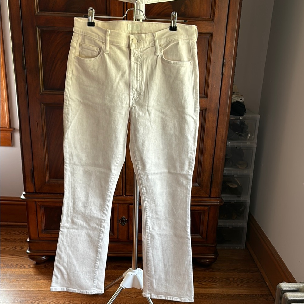 MOTHER Women's White Ankle & Cropped Jeans